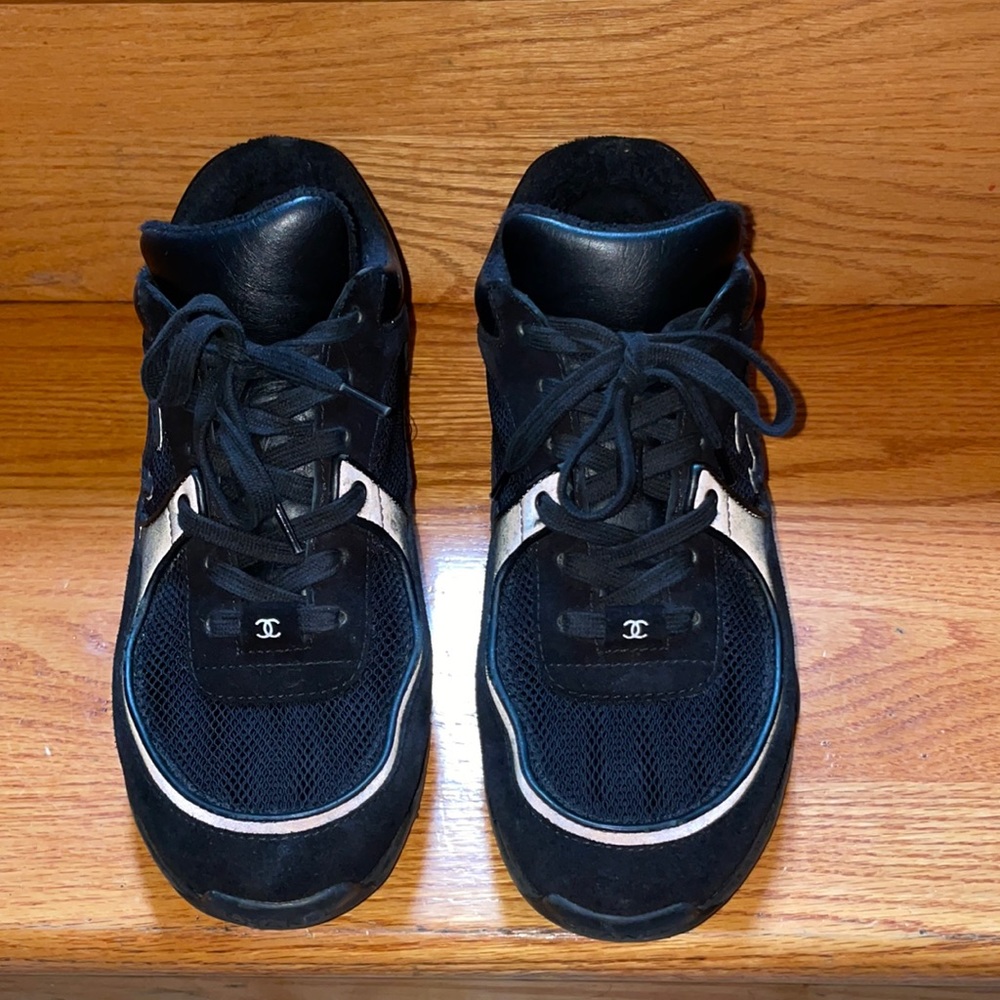 Black Chanel Sneakers
